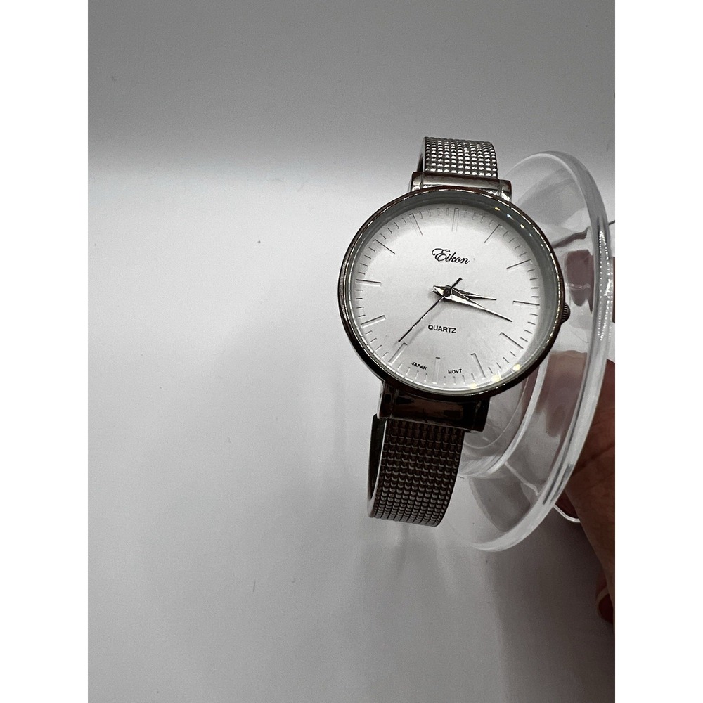 Eikon Stainless Steel Back Japan Movt Watch‎ New Battery Runs Well 1716 SMJ-839